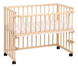 Show details for Children&#39;s bed Klups Piccolo Natural, 95x45 cm