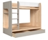 Picture of Double Bed Black Red White Namek Beech/White/Grey, 184x97 cm