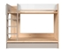 Picture of Double Bed Black Red White Namek Beech/White/Grey, 184x97 cm