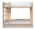 Picture of Double Bed Black Red White Namek Beech/White/Grey, 184x97 cm