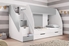 Picture of Double Bed Idzczak Furniture Marcinek White / Gray, 255x125 cm