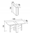 Picture of DaVita Kolibri 11 Extension Table Wenge Oak