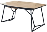 Show details for Halmar Extension Table Colombo Golden Oak/Black