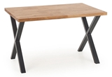 Show details for Halmar Table Apex 120 Solid Wood Oak/Black