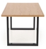 Picture of Halmar Table Radus 120 MDF/Natural veneer Oak/Black