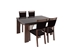 Picture of Dining table Black Red White Alhambra Brown, 1400x900x760 mm