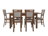 Picture of Dining table Black Red White Patras April Oak, 1800x800x770 mm