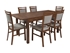Picture of Dining table Black Red White Patras April Oak, 1800x800x770 mm