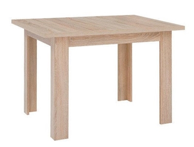 Picture of Dining table Black Red White Sonoma Oak, 1100x750x770 mm