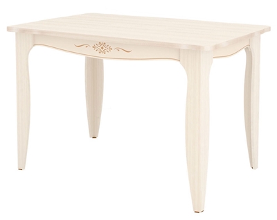 Picture of Dining table DaVita Orfej 32.10 Astrid-Vanilla Beige, 1200x800x760 mm