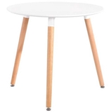 Show details for Dining table GoodHome Skandia 43378 White, 800x800x730 mm