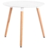 Picture of Dining table GoodHome Skandia 43378 White, 800x800x730 mm