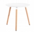 Picture of Dining table GoodHome Skandia Modern 88467 White, 600x600x710 mm