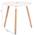 Picture of Dining table GoodHome Skandia Modern 88467 White, 600x600x710 mm