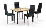 Show details for Dining table Halmar Adonis 2 Golden Oak / Black, 1200x800x760 mm