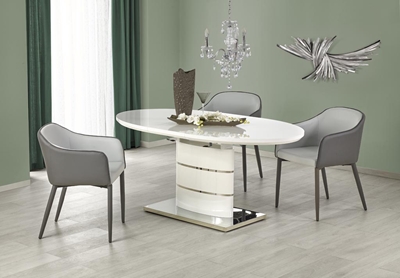Picture of Dining table Halmar Aspen Aspen White, 1400x900x760 mm