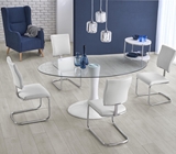 Show details for Dining table Halmar Coral Coral White, 1800x1000x760 mm