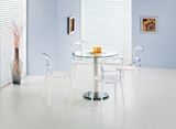 Show details for Dining table Halmar Cyryl Glass / Transparent, 800x800x740 mm
