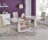 Picture of Dining table Halmar Domus White San Remo Oak, 1600x900x760 mm