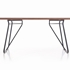 Picture of Dining table Halmar Houston Walnut Black, 1800x900x760 mm