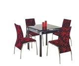 Show details for Dining table Halmar Kent Black, 800 - 1300x800x760 mm