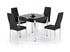 Picture of Dining table Halmar Kent Black / Chrome, 1300x800x760 mm