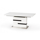 Show details for Dining table Halmar MONACO White / Gray, 1600 - 2200x900x760 mm