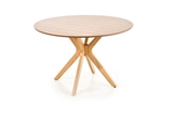 Show details for Dining table Halmar Nicolas Natural Oak, 1200x1200x770 mm