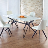 Show details for Dining table Halmar Pascal White / Black, 1600x900x760 mm