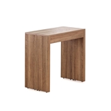 Show details for Dining table Halmar Samson Walnut / Black, 420 - 1980x800x760 mm