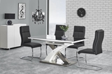 Show details for Dining table Halmar Sandor 2 Black White, 1600 - 2200x900x750 mm