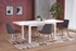 Picture of Dining table Halmar Tiago 2 White, 1400x800x760 mm