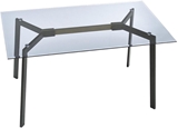 Show details for Dining table Halmar Trax Smoked / Black, 1400x800x750 mm