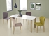 Picture of Dining table Halmar Weber White / Sonoma Oak, 1600x900x760 mm