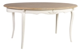 Show details for Dining table Home4you Elizabeth Antique White / Brown, 1600x900x770 mm