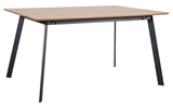 Show details for Dining table Home4you Helena 20077 Oak / Black, 1600x900x750 mm