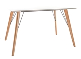 Show details for Dining table Home4you Helena White / Oak, 1200x800x750 mm