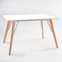 Picture of Dining table Home4you Helena White / Oak, 1200x800x750 mm