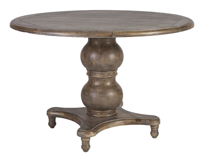 Picture of Dining table Home4you Watson Antique Brown, 1200x1200x780 mm