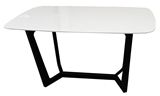 Show details for Dining table MN 3059035 White / Black, 1400x800x760 mm