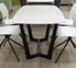 Picture of Dining table MN 3059035 White / Black, 1400x800x760 mm