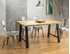 Picture of Dining table Signal Meble Abramo Oak / Black, 1500x900x750 mm