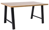 Show details for Dining table Signal Meble Abramo Oak Black, 1500x900x770 mm