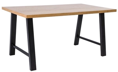 Picture of Dining table Signal Meble Abramo Oak Black, 1500x900x770 mm