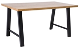 Show details for Dining table Signal Meble Abramo Oak / Black, 1800x900x750 mm