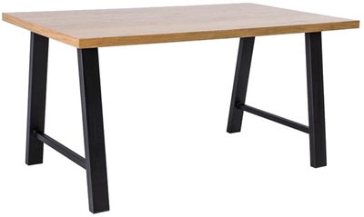 Picture of Dining table Signal Meble Abramo Oak Black, 1800x900x770 mm