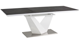 Show details for Dining table Signal Meble Alaras II Gray / White, 1400x850x760 mm