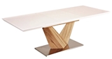 Show details for Dining table Signal Meble Alaras Sonoma Oak / White, 1400x900x750 mm