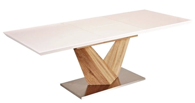 Picture of Dining table Signal Meble Alaras Sonoma Oak / White, 1400x900x750 mm