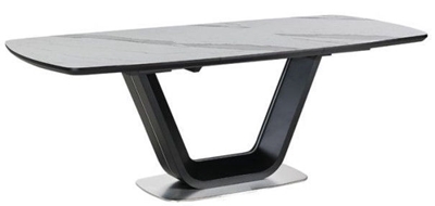 Picture of Dining table Signal Meble Armani White / Black Matt, 2200x900x760 mm